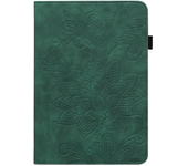 Luxury Business Flip Flower Texture Leather Tablet Case for Samsung TabA9 A9 Plus Solid Color Skin Feel Shockproof Protect Cover