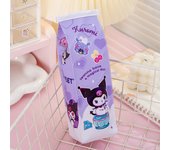 Sanrio Milk Box Shaped Pencil Case My Melody Cinnamoroll Kuromi Large Capacity Storage Waterproof Stationery Makeup Bag Gifts