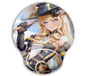 MERCHANDMANIA ALFOMBRILLA DE RATON CON REPOSAMUÑECAS fanart dama traviesa cute juego anime BASE ANTIDESLIZANTE videojuego pc