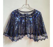 Party Shawl Women's 1920s Shawl Beaded Sequin Deco Evening Cape  Flapper Cover Up Gatsby Themed And Wedding