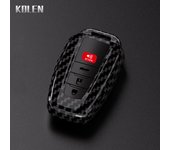 ABS Carbon Fiber Car Key Case Cover Shell For Toyota Prius Camry Corolla CHR C-HR RAV4 Land Cruiser Prado Protector Accessories