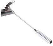 40CM Length Weeding Artifact Uprooting Weeding Tool Steel Weed Puller Garden Tool 4 Teeth Dual Purpose Weeder Remover