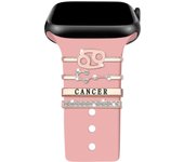 Twelve Constellation Silicone Strap Decorative Ring Apple iWatch Watch Accessories Decorative Ring Metal Strap Accessories
