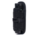 Outdoor Tactical Flashlight Pouch Holster Molle Belt 360 Degrees Rotatable Torch Case Holder Hunting Light Accessories Waist Bag