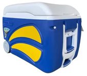 Nevera Portátil con ruedas PINNACLE 45 litros con ruedas azul     Nevera Portatil