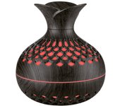 New vintage elegant creative wood grain flower humidifier USB mini silent home office desktop colorful wisp empty aroma diffuser