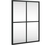 Espejo de maquillaje rectangular de Hierro Negro 30x40 cm