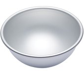 MASTERCLASS Molde Hemisférico de Metal Anodizado para Tarta Plateado 15.5cm X 7.5cm