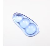 Alfombras de ratón de silicona con forma de guisante, transparente, reposamuñecas, almohada de mano genial, para juegos de oficina y hogar, reposamuñecaspequeño