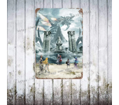 Xenoblade Chronicles 2 Hikari Poster Vintage Tin Sign Metal Sign Decorative Plaque for Pub Bar Man Cave Club Wall Decoration