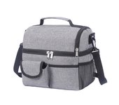 10L Portable Thermal Lunch Bag Food Box Durable Waterproof Office Cooler Lunch Box Ice Insulated Case Camping Oxford Dinner Bag