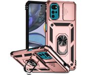 Armor Shockproof Case For Motorola Moto G22 G 5G 2022 G32 G52 G82 G62 5G Ring Holder Slide Window Lens Protection Phone Cover
