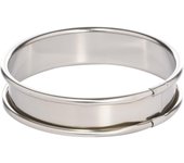 ARO TARTA BORDE VUELTO INOX. 8X2,2 CMS.