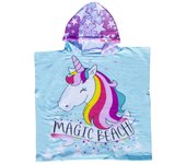 SUN & SURF Poncho Infantil Unicornio con Capucha y Sin Mangas - Diseño Colorido y Alegre, 100% Microfibra, Ideal para Playa y Piscina, Secado Rápido y Gran Confort