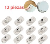 4-40Pcs Self Adhesive Caster Wheels Stainless Steel 360 Degree Rotation Sticky Pulley for Furniture Storage Box Roller Trash