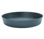 Plastiken Plato de Inyección para Maceta ø28x4,4cm Color Antracita - Alta Calidad