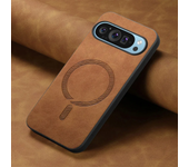 for Magsafe PU Leather Phone Case for Google Pixel 9 Pro XL Matte Magnetic Wireless Charging Cover for Pixel 7A 8A 8 7 Pro