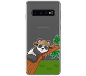 Tumundosmartphone Funda Gel Transparente Samsung Galaxy S10 Diseño Panda