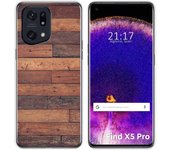 Funda Silicona para Oppo Find X5 Pro 5G diseño Madera 03 Dibujos