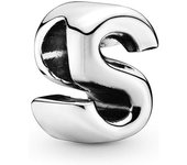 Charm de plata de ley 925 con letra de PANDORA，Incluye Caja Original