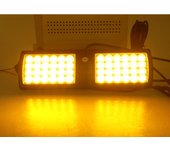 12v24v Universal LED Car Truck Strobe Panel Light Visor Emergency Beacon Flash Modes Hazard Police Warning Lightbar Parking Bulb