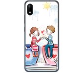 Tumundosmartphone Funda Gel Tpu para Wiko Y70 diseño Café Dibujos