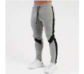 Sports pants man men trousers Fashion Trendy Brand Sports and Casual Pants Solid Color Micro Elastic Spliced Small Feet Pants