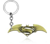 Bat Superman S Sign Metal Keychain Backpack Bag Decoration Pendant Necklace Men Boy Kids Fans Gift