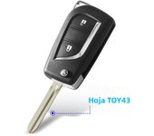 KEYYOU 2/3 Buttons Remote Folding Key Shell For Toyota Corolla RAV4 Before 2013 TOY48 TOY43 Blade Case