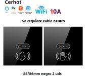 Cerhot EU Tuya WiFi Smart Switch Wave Senssor Move WiFi Switch Infection light Switch No Need Touch IR Motion Activated Switches