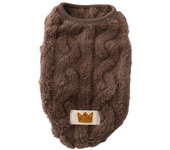 Dog Clothes Fleece Pullover Pet Cute Wavy Double-sided Puppy Kitten Coats Sweater for Small Medium Dogs Cats Warm Winter Outfit