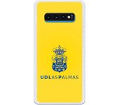 Funda original compatible con Samsung Galaxy S10 Plus - Las Palmas Escudo Azul Fondo Amarillo