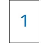 Apli etiquetas blancas removibles 210.0 x 297.0mm 100 hojas