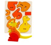 Early childhood education educational toys 3D animal three-dimensional turtle puzzle building blocks children DIY handmade toys