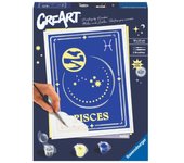 Kit para pintar con números ravensburger creart serie trend d zodiac: piscis
