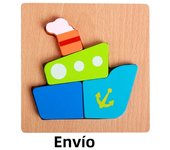 1pc Wooden Animal And Vehicle Puzzles For Toddlers, Boys And Girls Educational Toys Gift, Bright Color Different Shapes