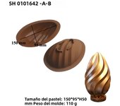 Easter Eggs Chocolate Silicone Molds Large 3D Breakable Easter Egg Surprise Chocolate Molds Egg Mold for Diy Easter Decorations
