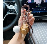 Personalized and creative baseball keychain, simple car keychain, handmade rope, bag pendant, keyring, hanging accessory, gift