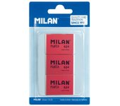 MILAN Blíster 3 Gomas nata® 624 con Banda de celofán Rosa
