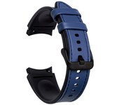 Leather+Silicone Replacement Strap for Samsung Galaxy Watch4 6 5 Pro 40mm 44mm Band Watch 6 4 Classic 47 43mm 46mm Bracelet Belt