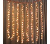 Kahaul Artificial Flowers Pink Cherry Blossom Vine Used for LED Lights Wedding Decoration Room Garden Arches Party Outdoor Decor