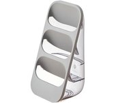 Organizador de bolsitas de té, soporte de almacenamiento de Azúcar para cápsulas de Café y bolsitas de té de 3 Capas, estante para paquetes de té, soporte para Estación de té (GRIS)