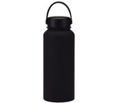 Hervidor de agua deportivo de gran capacidad, botella de vacío de acero inoxidable con asa, termo portátil, cocina, 1L