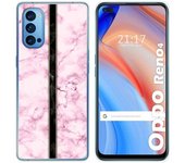 Tumundosmartphone Funda Gel Tpu para Oppo Reno 4 5G diseño Mármol 04 Dibujos