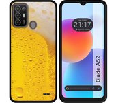 Funda Silicona para ZTE Blade A52 diseño Cerveza Dibujos
