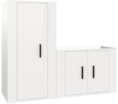vidaXL Set de muebles para TV 2 piezas madera contrachapada, Mueble de Salon, Mueble TV, Mueble TV salon, Mesa de TV, Mueble tele