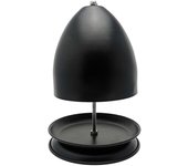 Calentador de velas de té de metal, radiador de horno de velas de té, calentadores de base única, soporte de estufa de velas de té para uso en interiores, dormitorios, oficinas - Sin vela (base de una sola capa)