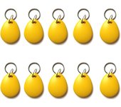 10Pcs 13.56Mhz Block 0 Sector Rewritable RFID M1 S50 1K UID Changeable Card Tag Keychain Keyfob ISO14443A For Cloner Copier