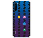 Funda compatible con Xiaomi Redmi Note 8T - Patron Comecocos Negros Clear
