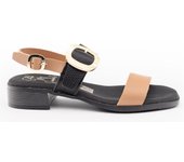 Sandalia Tacon Bajo Mujer Oh My Sandals 5609 Negro